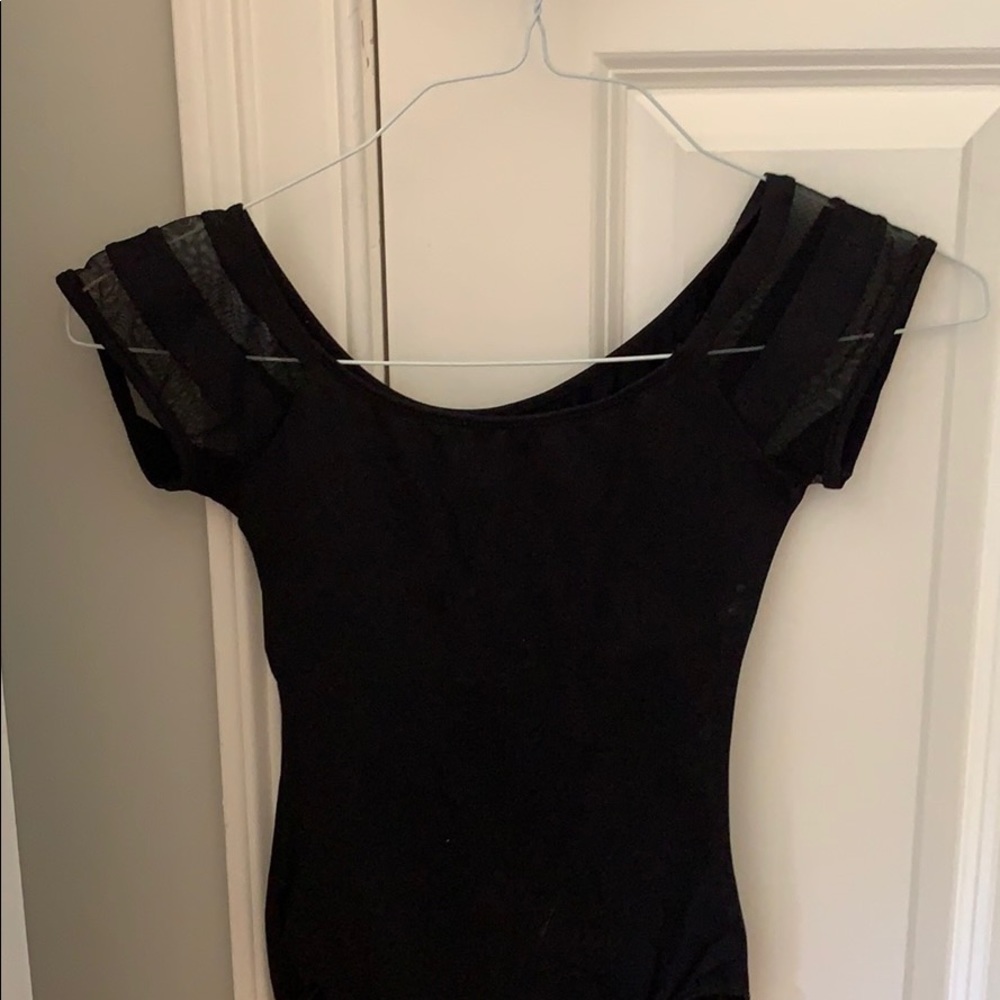 black leotard